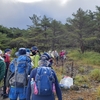 １０月１０日山坂久し振りのバスで２３名・えびの高原・韓国岳・獅子岳・大幡山・大幡沢登山口・縦走