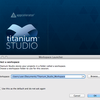 Titanium Studioのセットアップでエラー