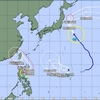 台風9号10号、熱帯低気圧進路予想20230827