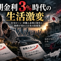 長期金利3％時代の生活激変——残価設定ローン（残クレ）の罠。住宅ローン・車購入金利の現実と、麻酔が切れた日本の防衛策