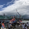 サンマ漁船の出港
