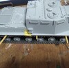 DRAGON 1/35 '39-'45 Series JSU-122 Tank Destroyerを製作中 -3