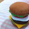 フェルトままごと☆ハンバーガーを作りました(^^)