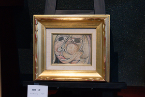 独特の画風光る　上越市出身の安井賞受賞画家、横尾茂展　本町7「きものの小川」で10月15日まで