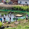 「佐久の季節便り」、「小鮒すくい」のイベントが、近くの休耕田で…。