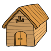 かわいい山小屋 のイラスト