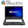 Corei3がこの価格で!?【最新 Office 2016搭載】【最新OS Windows10 搭載】 富士通 A550/A ( Core i3 2.2GHz / メモリ 3GB / HDD 160GB / DVDが焼ける / 15.6インチワイド / 無線LAN子機付属(Wi-FiもOK) ) 中古 ノートパソコン