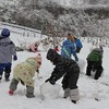 最後の森の幼稚園は銀世界