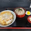 福岡市博多区住吉、東京生そば「松屋」でカツ丼にミニ蕎麦セットランチおじさん