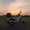 夕景クロスカブ＆今日の独り言