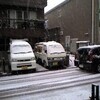 今年初めての積雪