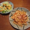  ベーコンのトマトパスタ