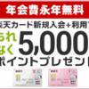 楽天カード 新規入会＆利用で8,000円相当ポイントプレゼント