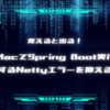 M1 MacでSpring Boot実行時に発生するNettyエラーを抑える方法