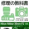 NIKKOR 35mm F2、レンズ分解、メンテナンス