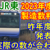 JR東日本が今年度の製造本数を発表！一方、昨年度は発表と実際の製造数が合わず