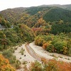 『舞の道』？紅葉の松川渓谷：高山村