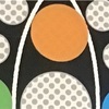 ブラックベースシールブックスイング　　　シールを貼りながら、バットを振りました。