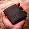 映画ウォーターミティ同じスタイルの財布　男性用の本革の財布　手作りのヴィンテージウォレット　短い財布　