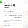 LINE Payで10000円キャッシュバックされました！