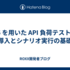 k6 を用いた API 負荷テストの導入とシナリオ実行の基礎