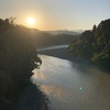 黄土色の水が流れる多摩川 / 北海道旅行でのハプニング