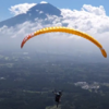 朝霧でフライトと宝永山