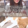 ブログを始めて13日目で1日のPV数が2600PV越えた理由！