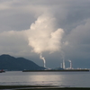 瀬戸内燧灘の煙雲の朝