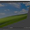 BlenderでXPの壁紙を壁にしてみました