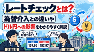 レートチェックとは？為替介入との違いやドル円への影響をわかりやすく解説