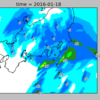 雨量予想をプロットしてみた