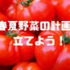 春夏野菜の計画を立てよう！