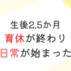 生後2.5か月　育休が終わり　日常へ