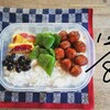 雪道散歩 / ミートボール弁当