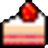 白桃と黄桃のショートケーキ