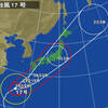 台風17号接近中