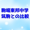 駒場東邦(THE名門校ＴＶ)感想と筑駒との比較