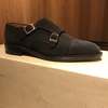 ALFRED　SARGENT　navy suede double monk　～松屋銀座～