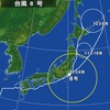 台風８号、千葉県に再上陸