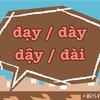 dạy / dày / dậy / dài