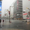 新宿でゲリラ豪雨