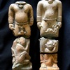 ドヴァーラヴァティー期 猿を連れた人物像