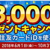 三井住友カード　Let's iD！総額3,000万円プレゼントキャンペーン