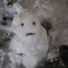 今シーズン初雪だるま。