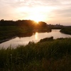 遊水池夕景＆今日の独り言