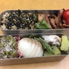 片側だけつかったゆで卵弁当