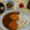 横浜税関の職員食堂でサクサクの豚カツが載ったカレーを味わいました。