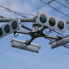 大垣市荒尾町にある岐阜県唯一の懸垂型交通信号機。