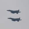 熊本空港にF15戦闘機が訓練で着離陸